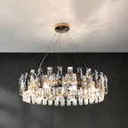 Modern Crystal Geometric Chandelier for Living Room
