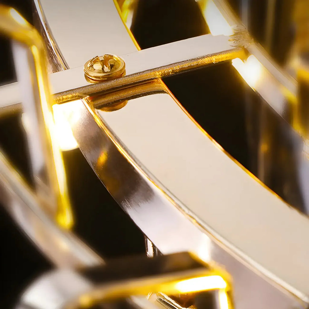 Modern Crystal Geometric Chandelier for Living Room