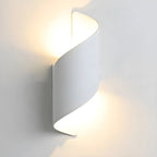 Modern Black Aluminum Outdoor LED Up Down Wall Light