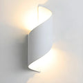 Modern Black Aluminum Outdoor LED Up Down Wall Light