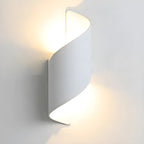 Modern Black Aluminum Outdoor LED Up Down Wall Light