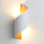 Modern Black Aluminum Outdoor LED Up Down Wall Light