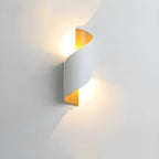 Modern Black Aluminum Outdoor LED Up Down Wall Light