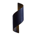 Modern Black Aluminum Outdoor LED Up Down Wall Light