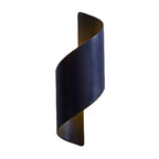 Modern Black Aluminum Outdoor LED Up Down Wall Light