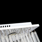 Luxurious Crystal LED Rectangular Pendant Light