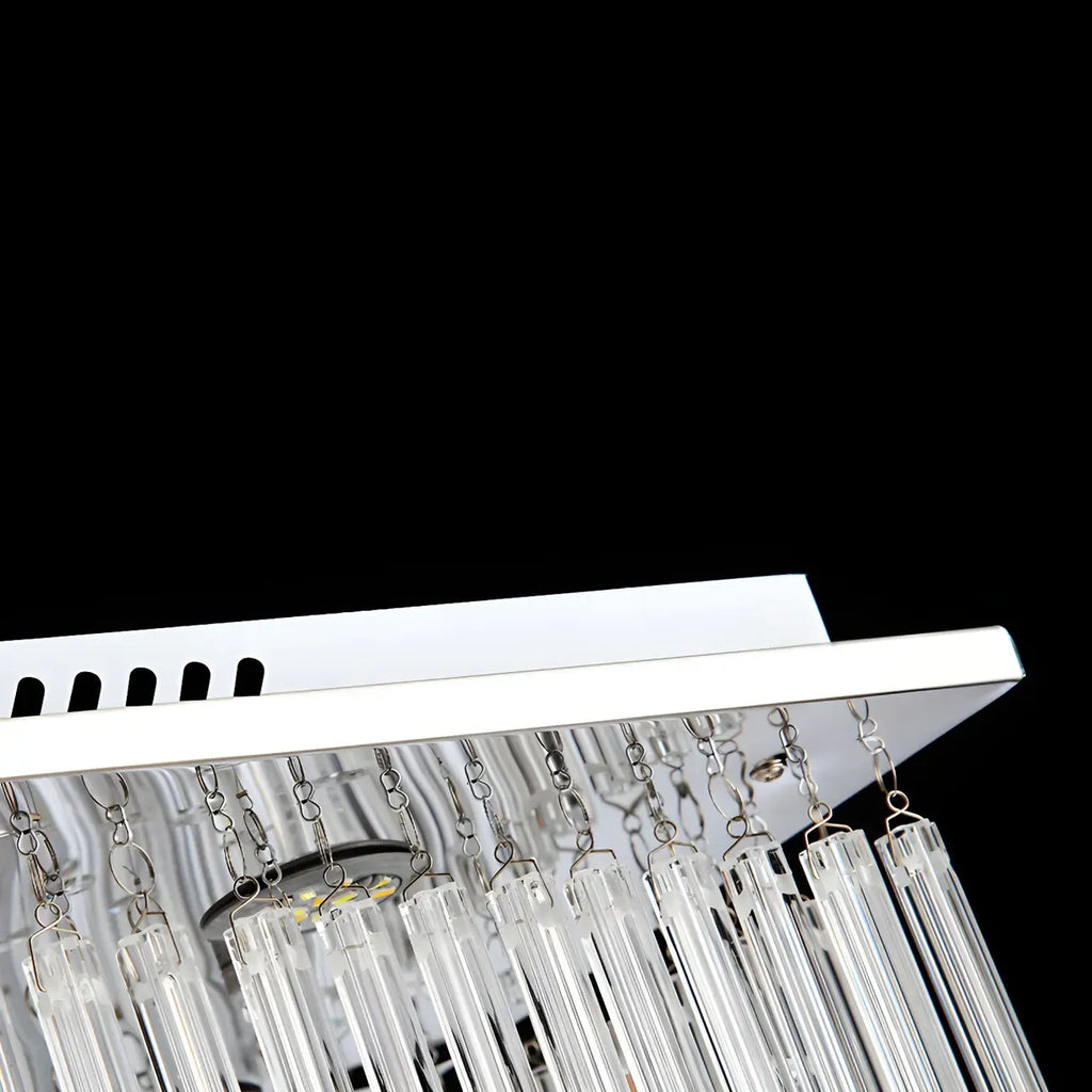 Luxurious Crystal LED Rectangular Pendant Light