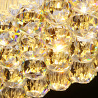Luxurious Crystal LED Rectangular Pendant Light