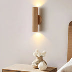 Nordic Cylinder Wood Up Down LED Wall Sconce