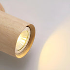 Nordic Cylinder Wood Up Down LED Wall Sconce