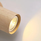 Nordic Cylinder Wood Up Down LED Wall Sconce