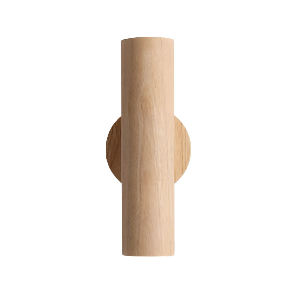 Nordic Cylinder Wood Up Down LED Wall Sconce