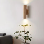 Nordic Cylinder Wood Up Down LED Wall Sconce