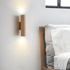 Nordic Cylinder Wood Up Down LED Wall Sconce