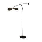 73 Artistic Black Metal Arc Floor Lamp with Balance Arm