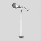 73 Artistic Black Metal Arc Floor Lamp with Balance Arm