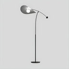 73 Artistic Black Metal Arc Floor Lamp with Balance Arm