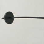 73 Artistic Black Metal Arc Floor Lamp with Balance Arm