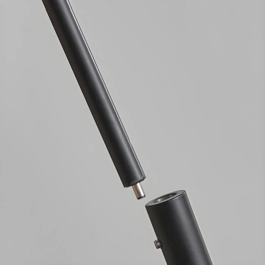 73 Artistic Black Metal Arc Floor Lamp with Balance Arm