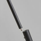 73 Artistic Black Metal Arc Floor Lamp with Balance Arm