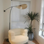 73 Artistic Black Metal Arc Floor Lamp with Balance Arm