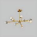 Glamorous Downrods Starburst Crystal Chandelier