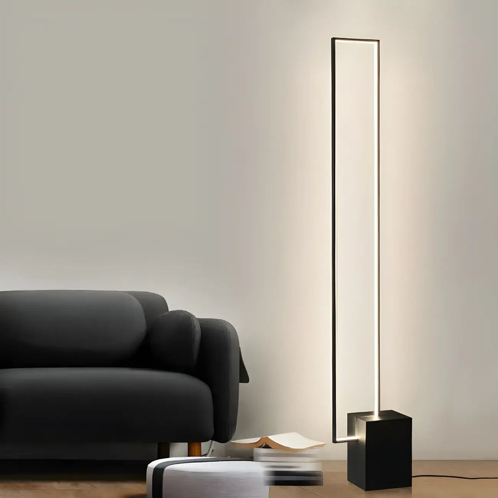 Rectangle LED Floor Lamp with RGB Dimming for Living Room