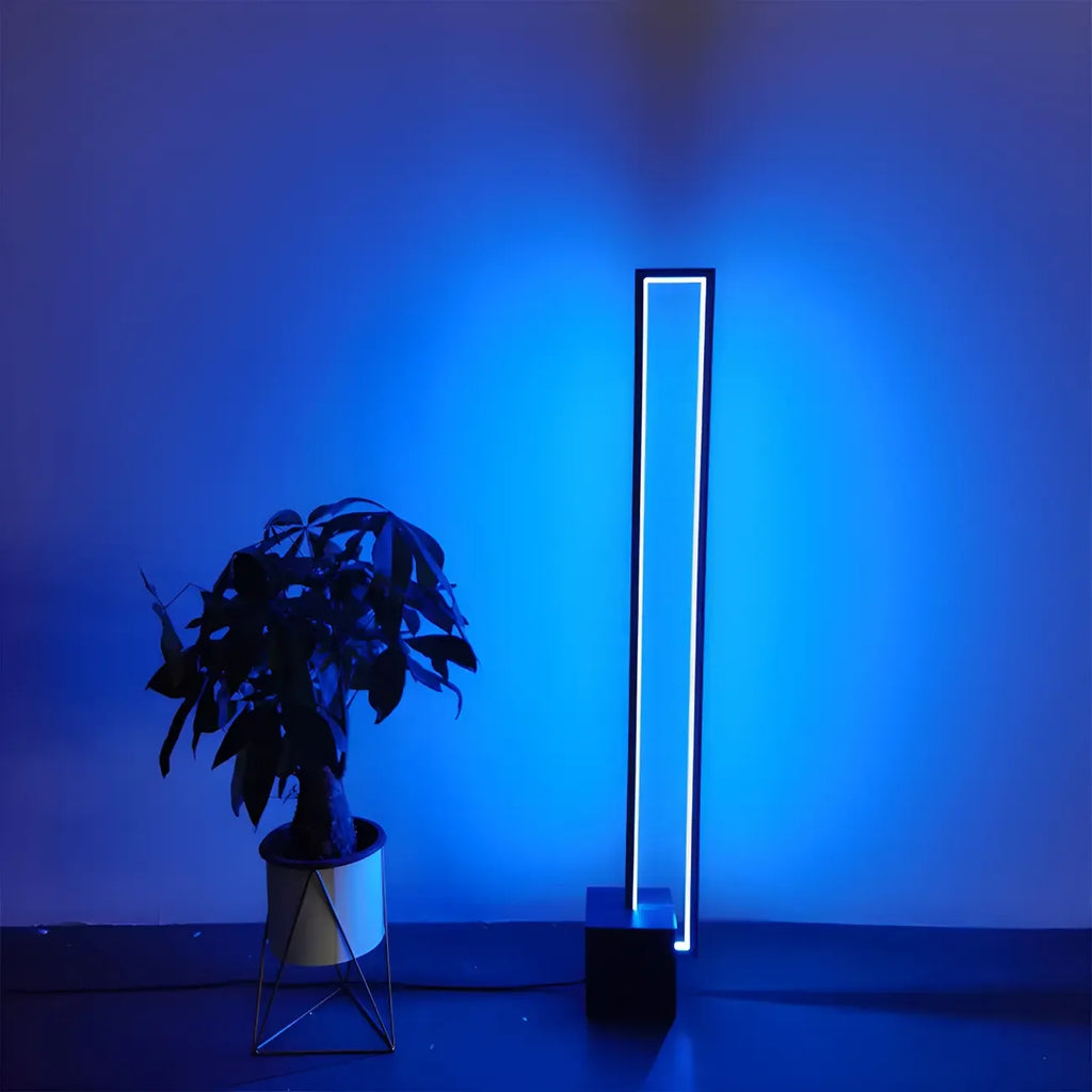Rectangle LED Floor Lamp with RGB Dimming for Living Room