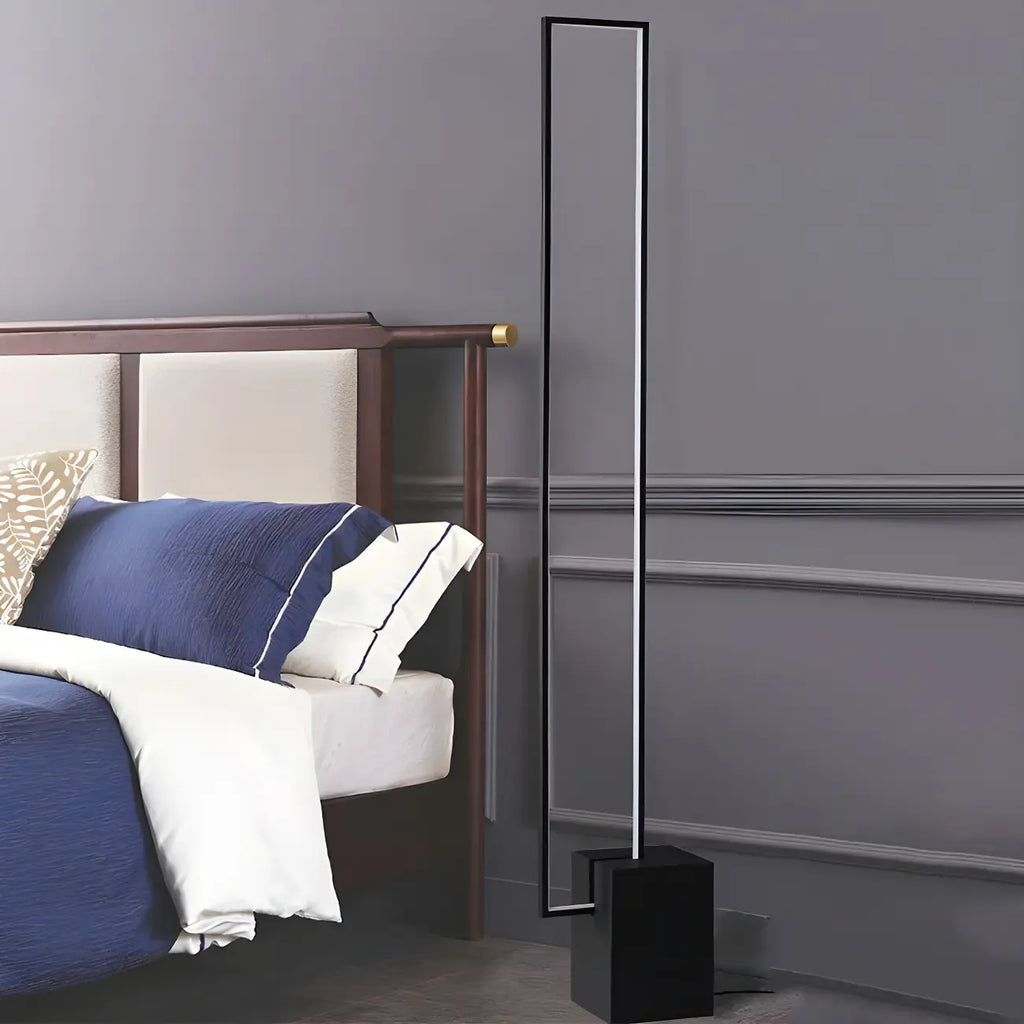Rectangle LED Floor Lamp with RGB Dimming for Living Room