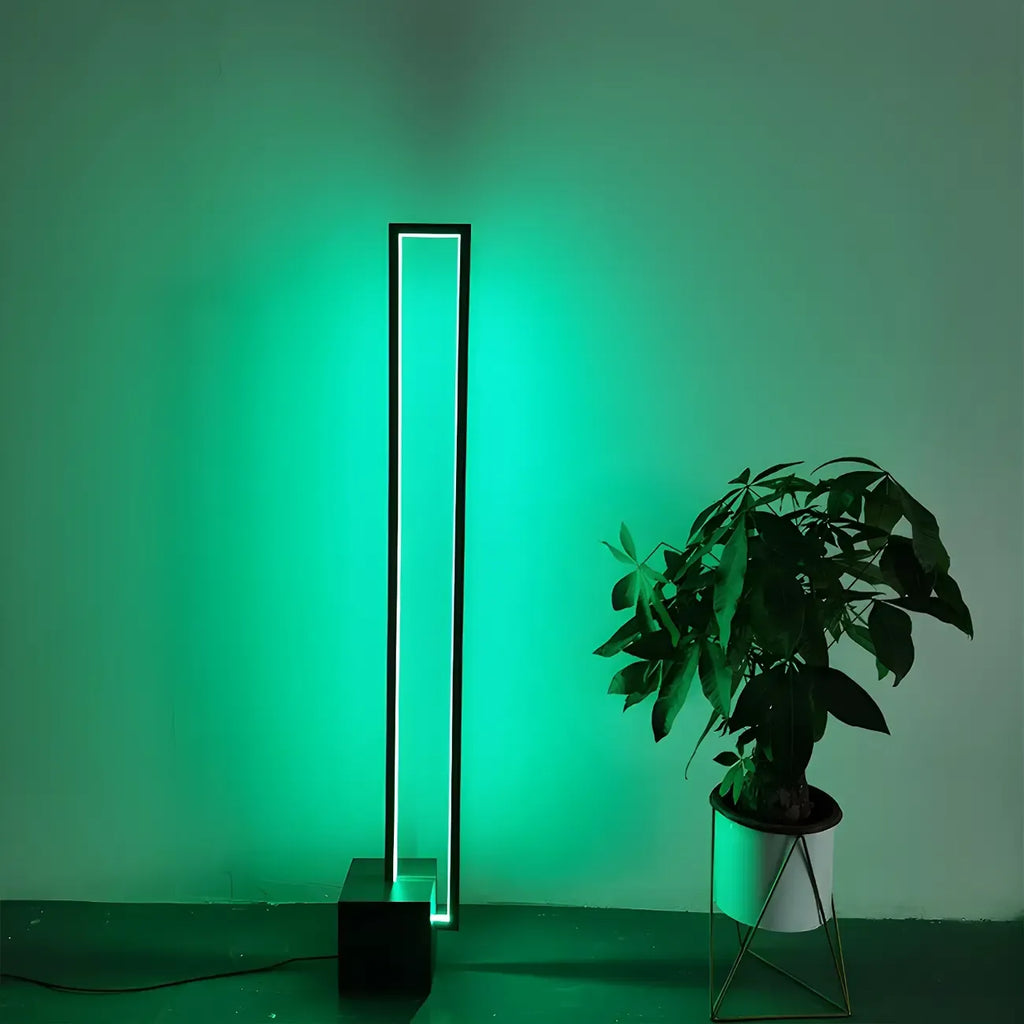 Rectangle LED Floor Lamp with RGB Dimming for Living Room