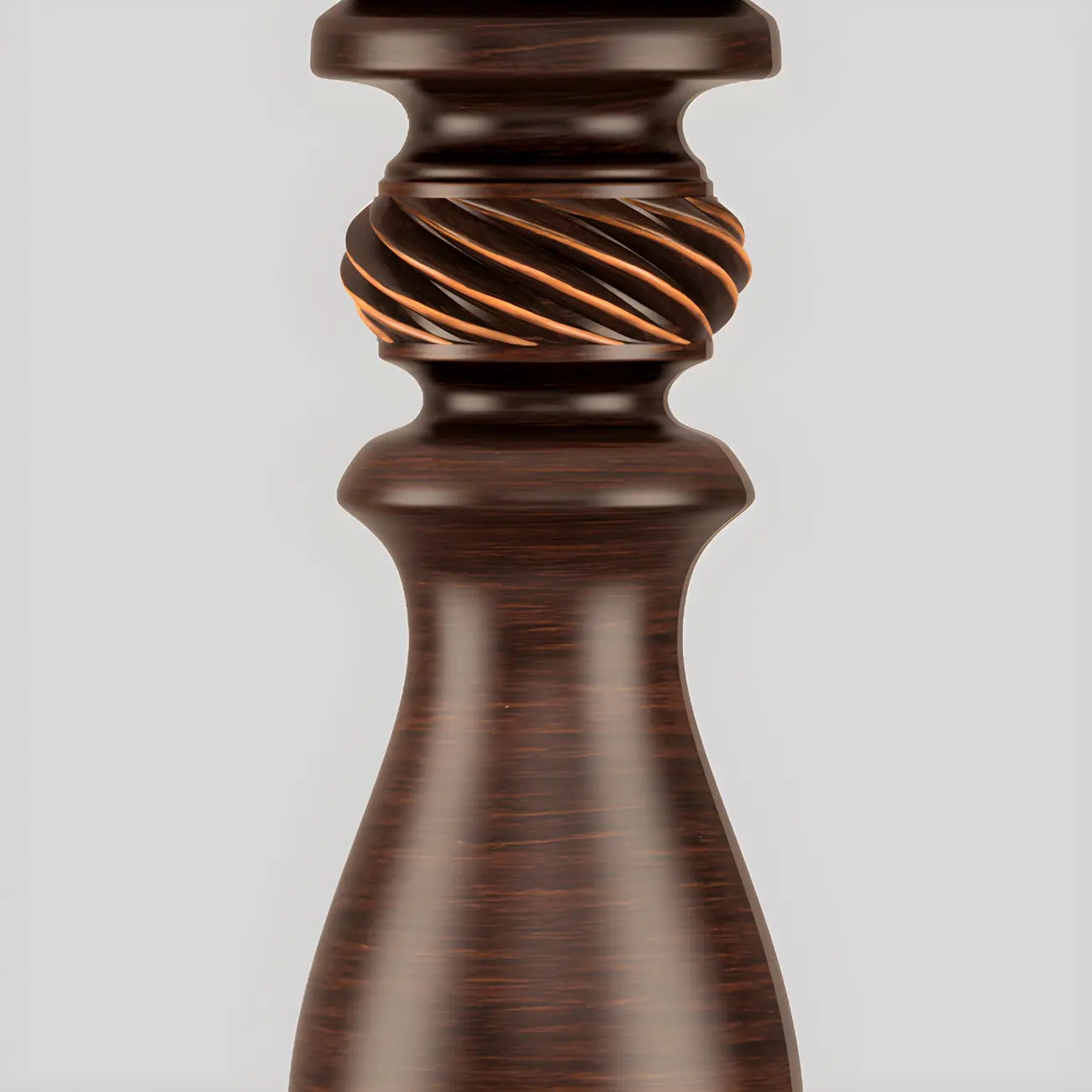 Traditional Brown Resin LED Table Lamp for Bedside Lighting