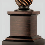 Traditional Brown Resin LED Table Lamp for Bedside Lighting