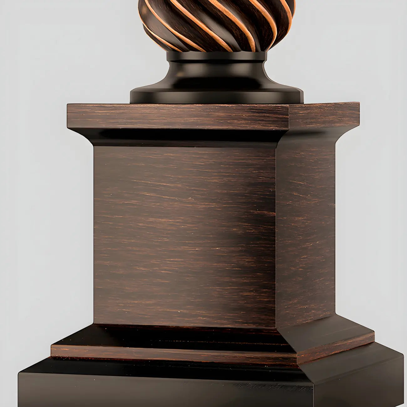 Traditional Brown Resin LED Table Lamp for Bedside Lighting