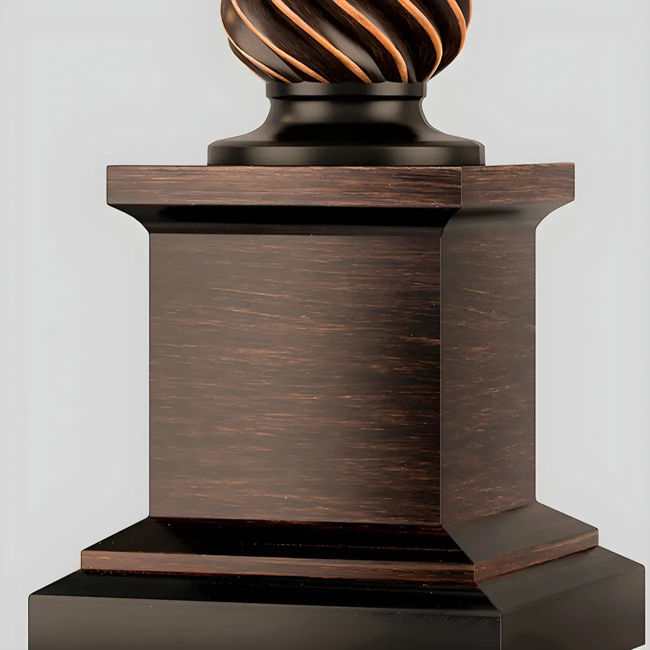 Traditional Brown Resin LED Table Lamp for Bedside Lighting