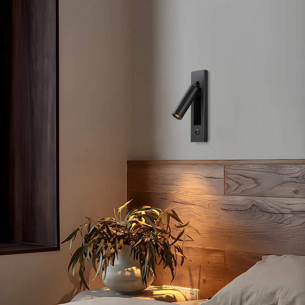 Modern Metal LED Wall Light with Switch for Bedroom Reading