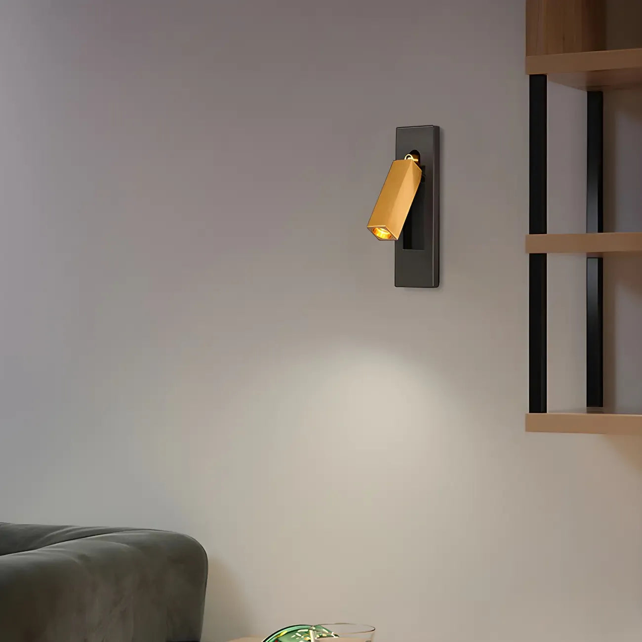 Modern Metal LED Wall Light with Switch for Bedroom Reading
