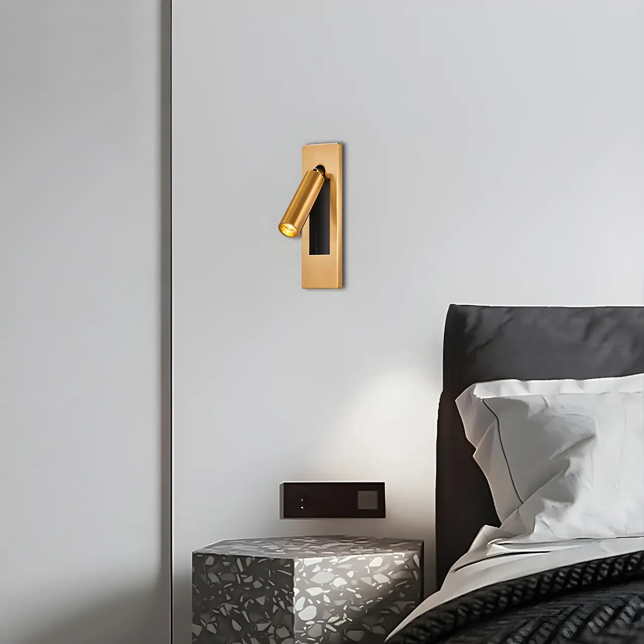 Modern Metal LED Wall Light with Switch for Bedroom Reading