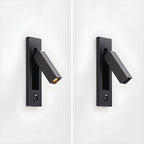 Modern Metal LED Wall Light with Switch for Bedroom Reading