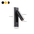 Modern Metal LED Wall Light with Switch for Bedroom Reading