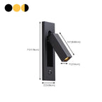 Modern Metal LED Wall Light with Switch for Bedroom Reading