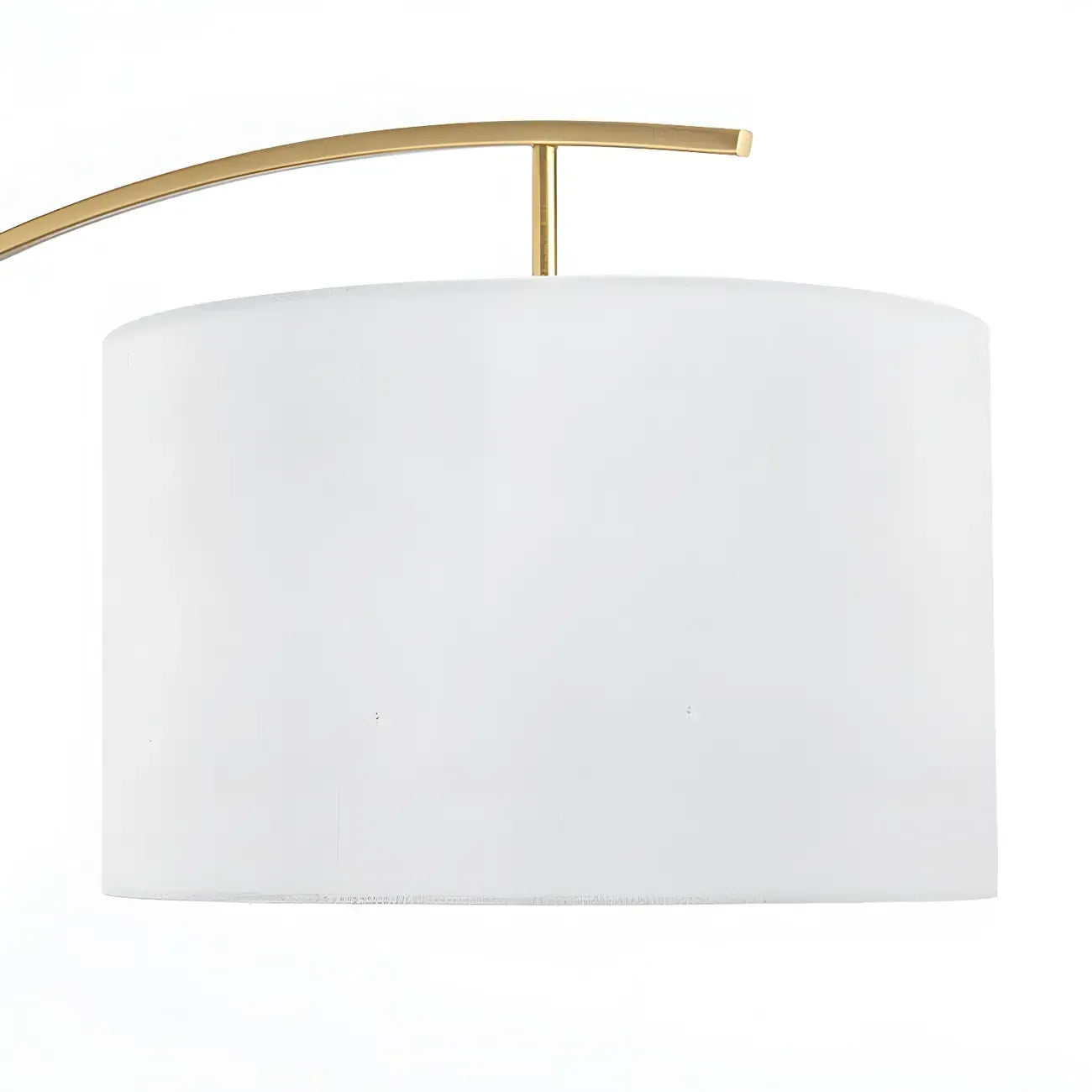 Arm Adjustable Arc Floor Lamp with Drum Shade for Living Room