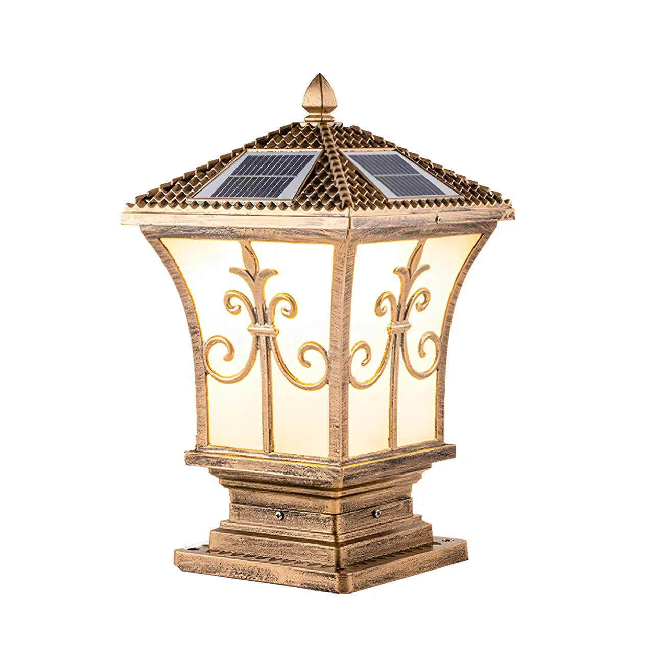 Vintage Bronze Solar Outdoor Post Lights