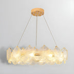 Modern Gold Shell Chandelier for Living Room