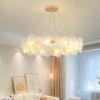Modern Gold Shell Chandelier for Living Room