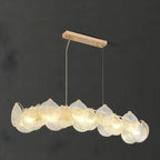 Modern Gold Shell Chandelier for Living Room