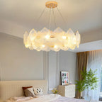 Modern Gold Shell Chandelier for Living Room