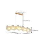 Modern Gold Shell Chandelier for Living Room