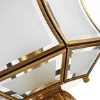 Classic Brass Curved Solar Outdoor Post Lights