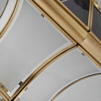 Classic Brass Curved Solar Outdoor Post Lights