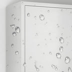 Elegant Stainless Steel Wall-Mounted Display Cabinet